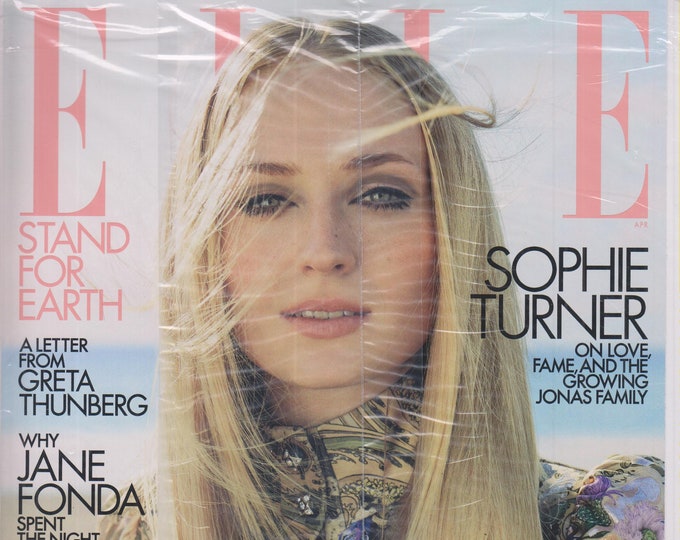 Elle April 2020 Sophie Turner On Love, Fame and The Growing Jonas  Family  (Magazine: Women's, Fashion)