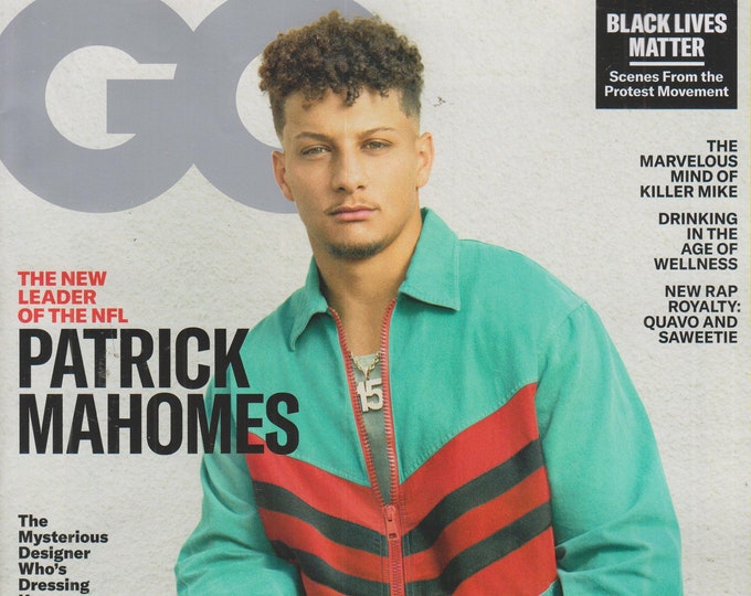 GQ August 2020 Patrick Mahomes The New Leader of the NFL  (Magazine: Men's, General Interest)