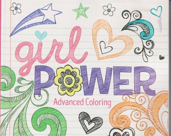 Girl Power Advanced Coloring (Coloring Book: Young Adults,  Art, Graphic Design) 2020