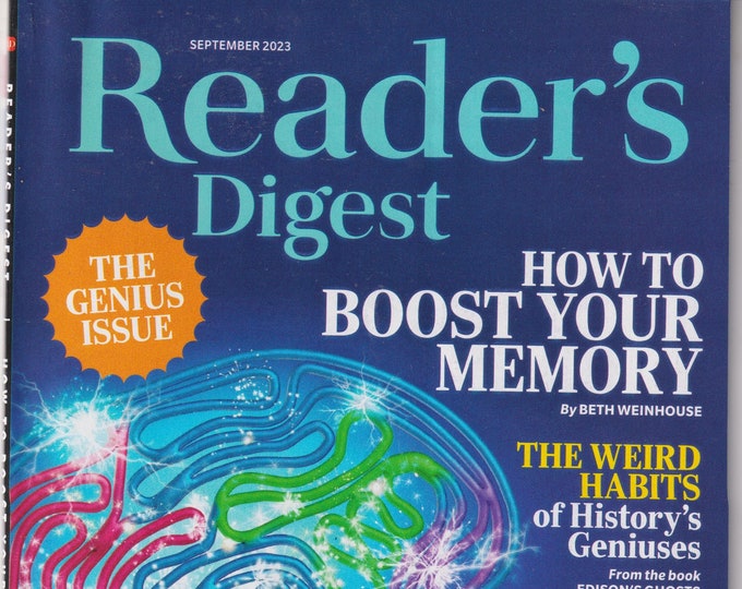 Reader's Digest September 2023 The Genius Issue, How to Boost Your Memory (Magazine: General Interest)