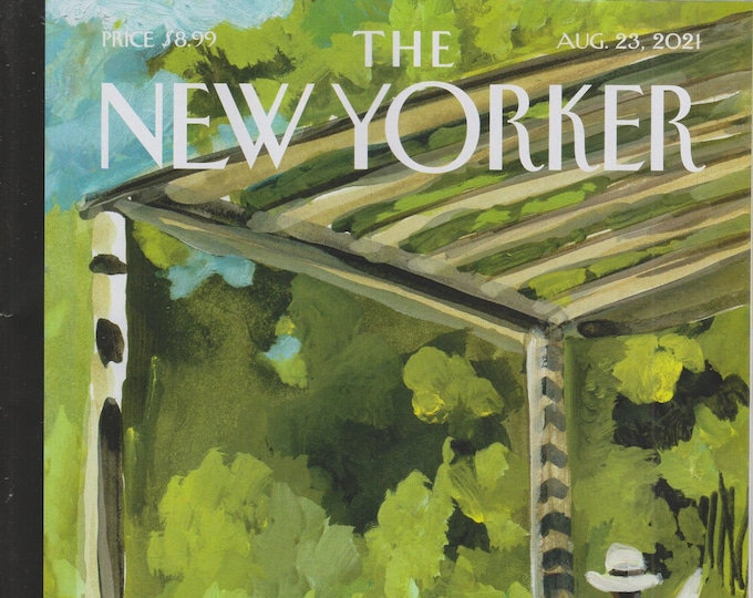 The New Yorker August 23, 2021 Summer's Lease Cover,  Thinking It Through, The Fire Geyser, Home Truth  (Magazine: General Interest)