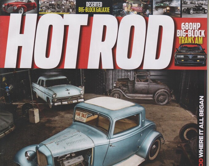 Hot Rod January 2019 Old School Stash - Vintage Cars Found in a Bricked Up Garage (Magazine: Automotive, Cars)