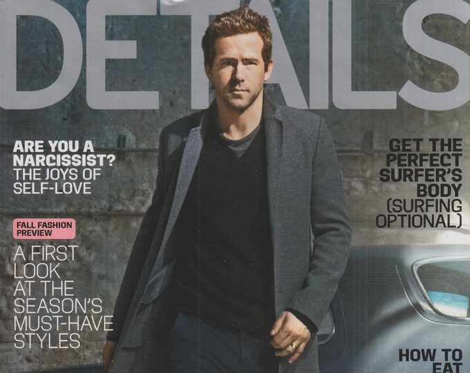 Details August 2013 Ryan Reynolds Gets His Swagger Back  (Magazine: Men's, General Interest)