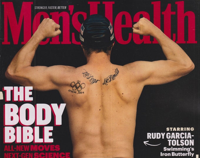 Men's Health January February 2024 Rudy Garcia-Tolson The Body Bible (Magazine: Health, Fitness