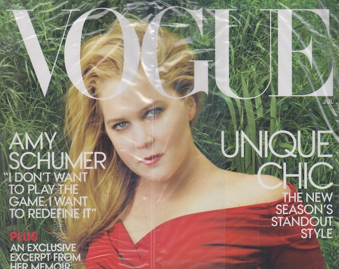Vogue July 2016 Amy Schumer, Unique Chic  (Magazine: Fashion)