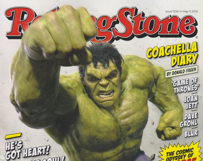 Rolling Stone May 7,  2015 The Hulk, Coachella Diary  (Magazine: Music, Commentary)