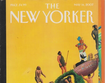 The New Yorker May 14, 2007 The Ascent of Man Cover, Graffiti Art, Richard Branson, Antikythera Mechanism   (Magazine: General Interest)