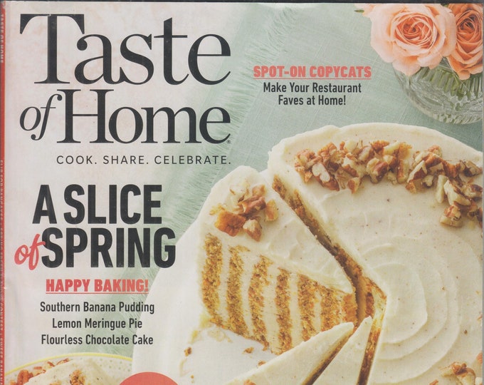 Taste of Home April May 2022 A Slice of Spring - Happy Baking  (Magazine: Cooking, Recipes)