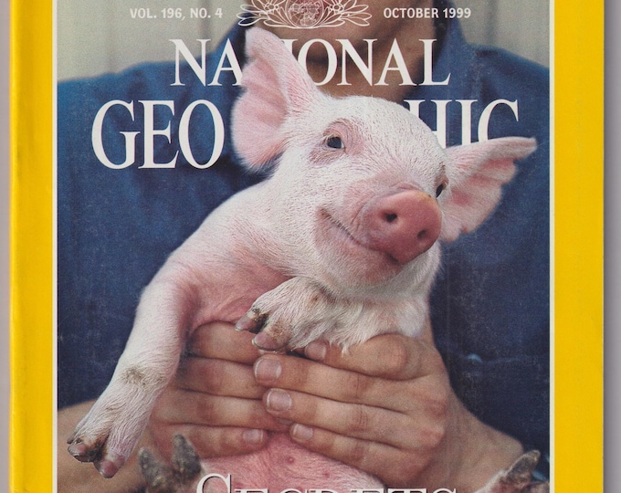 National Geographic (and map) October 1999 Gene, Science, Mummies,  Cuba, (Magazine: Nature, Geography)
