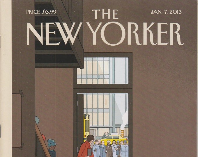 The New Yorker January 7, 2013 Cover - Threshold;  Why Scandinavian TV Has So Many Fans (Magazine: General Interest)