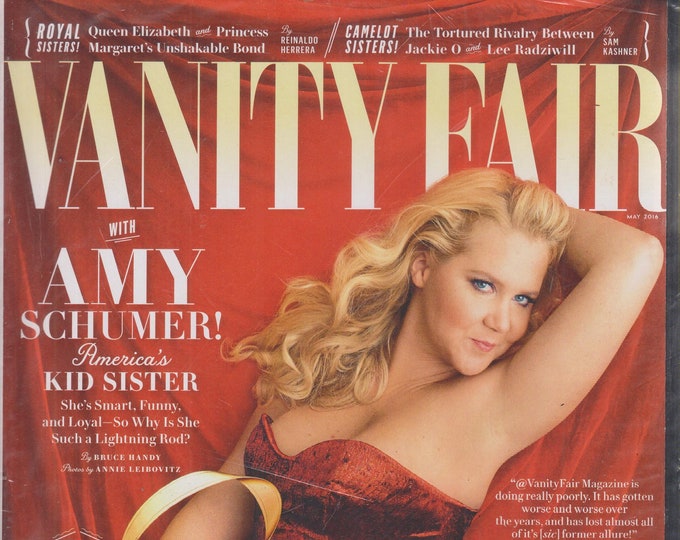 Vanity Fair  May 2016 Amy Schumer! America's Kid Sister (Magazine: General Interest)