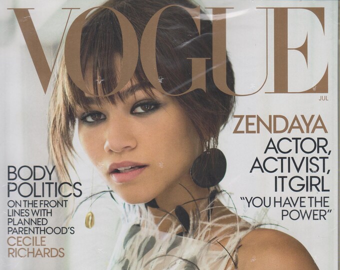 Vogue July 2017 Zendaya  Actor, Activist, It Girl "You Have The Power"