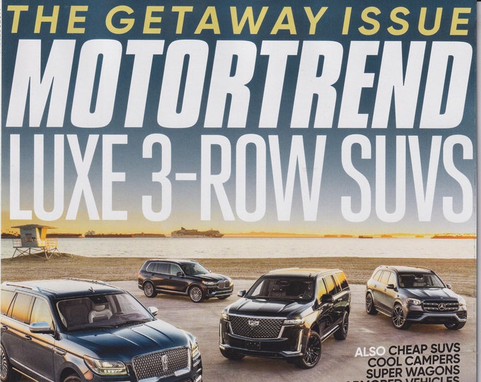 MotorTrend  April 2021 3-Row SUVs, Hennessey Venom F5, The Getaway Issue (Magazine: Automotive, Cars)