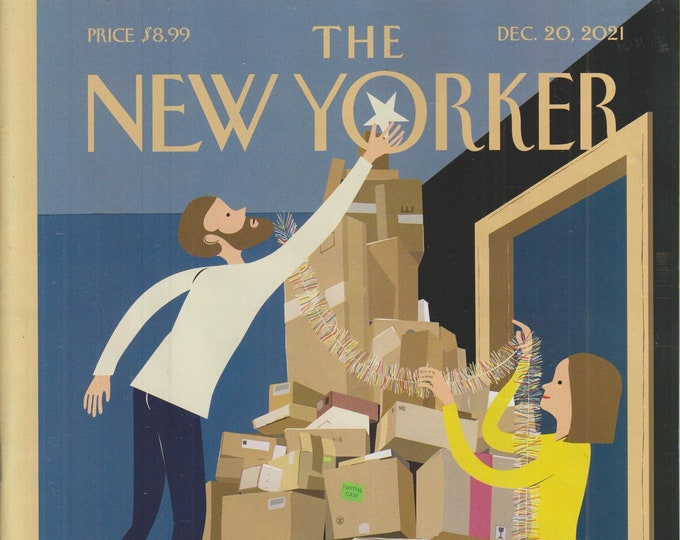 The New Yorker December 20, 2021 Wrapping Up Cover, Writers, Eddy Zheng,  Afghanistan, Alison Roman (Magazine: General Interest)