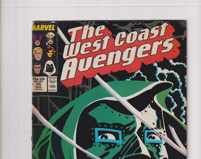 West Coast Avengers Vol 2 No 35 August 1988 Marvel Comic The Man Who Would Be Doom! (Comic:  Superheroes)