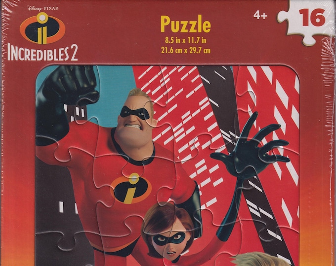 Incredibles 2 & Marvel's Thor - Set of 2 Children's 16-Piece Puzzles (Children's Puzzles)