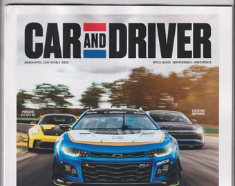 Car and Driver March April 2024 15 Cars Against the Clock  (Magazine: Automotive, Cars)