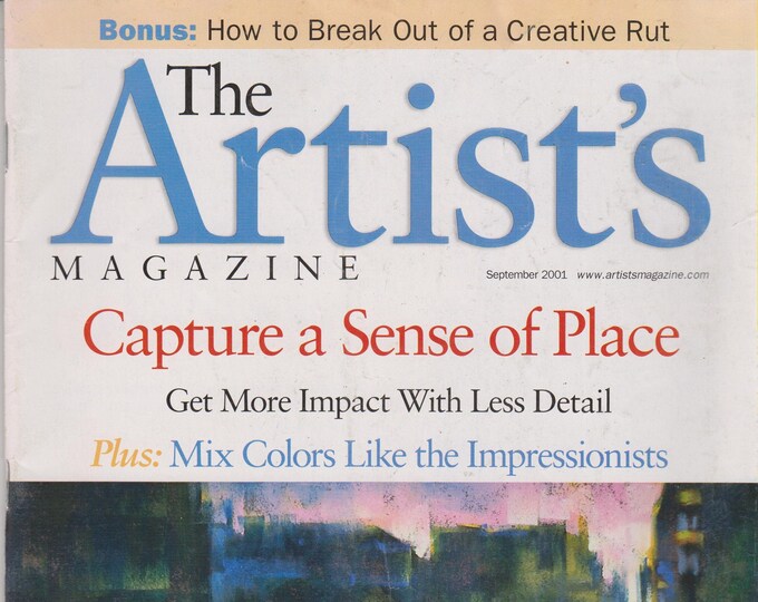 The Artist's Magazine September 2001 Capture a Sense of Place  (Magazine: Art, Art Instruction)