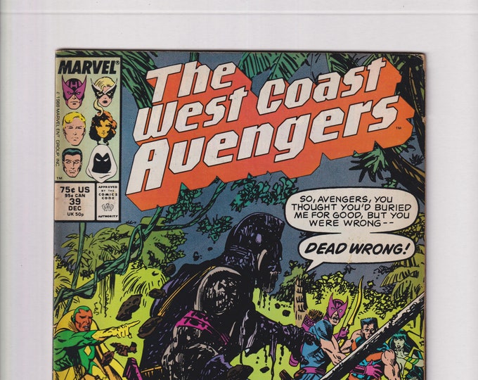 West Coast Avengers  Vol 1 No 39 December 1988 Upset! (Comic:  Superheroes)