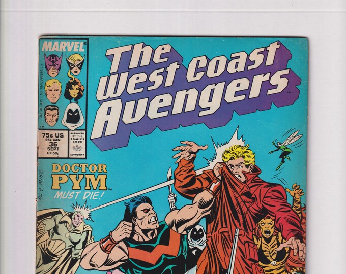 West Coast Avengers Vol 2 No 36 September 1988 Doctor Pym Must Die! (Comic:  Superheroes)