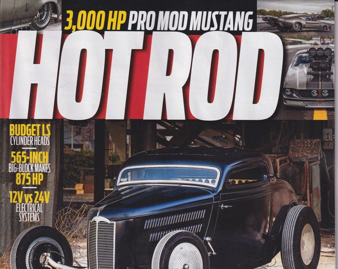 Hot Rod November 2020 Trifecta  Hopped, Chopped & Louvered, Hemi Powered '34 Coupe  (Magazine: Cars, Automotive)