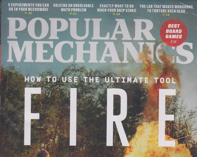 Popular Mechanics December 2019 How To Use The Ultimate Tool - Fire  (Magazine: General Interest)