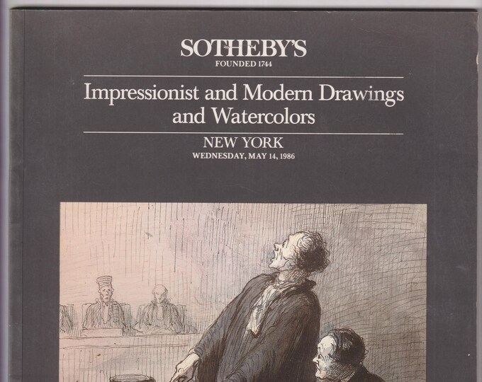 Sotheby's Impressionist and Modern Drawings and Watercolors (Catalogue: Fine Art) 1986