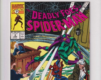 Deadly Foes of Spider-Man  Vol. 1 No. 2 June 1991 Marvel Comics Chaos In The Court Room (Comic: Science Fiction, Superheroes)