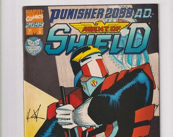 Punisher 2099 Vol. 1 No. 31 August 1995 Marvel Comics Punisher 2099 Agent of Shield  (Comic: Science Fiction, Superheroes)