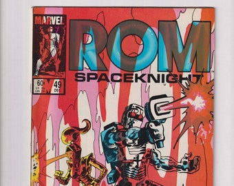 ROM Spaceknight  Vol. 1 No. 49 December 1983 Marvel Comics Trapped! (Comic: Rom, Science Fiction, Robots))