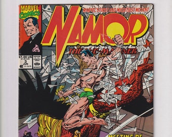 Namor, The Sub-Mariner Vol. 1 No. 3 June 1990 Marvel Comics Marvel’s First and Mightest Mutant  (Comic: Science Fiction, Superheroes)