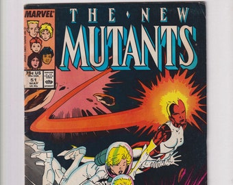 The New Mutants Vol. 1 No. 51 May 1987 Marvel Comics  Professor X , Starjammers  (Comic: Science Fiction, Superheroes)