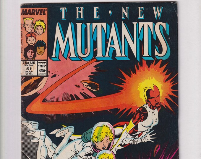 The New Mutants Vol. 1 No. 51 May 1987 Marvel Comics  Professor X , Starjammers  (Comic: Science Fiction, Superheroes)