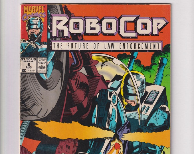 Robocop Vol. 1 No. 6 August 1990  War Zone! Marvel Comic (Comic: Science Fiction, Superheroes)