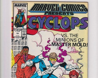 Marvel Comics Presents Cyclops Vs. The Minions Of Master Mold! Vol 1 No 19 May 1989 (Comic: Superheroes, Action)