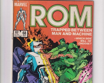 ROM Vol 1 No 68 July 1985  Marvel Comic  (Comic: Rom, Science Fiction, Robots))