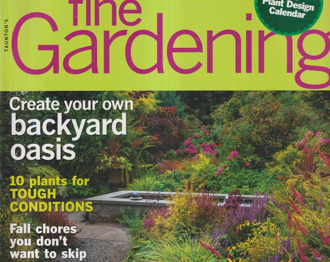 Taunton's Fine Gardening December 2014 Create Your Own Backyard Oasis, 10 Plants For Tough Conditions, Design Tips (Magazine: Gardening)