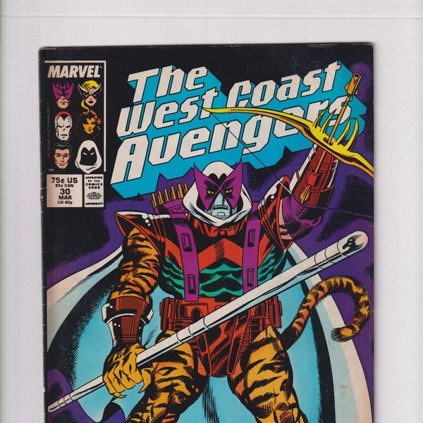 West Coast Avengers Vol 2 No 30 March 1988 Marvel Comic The Composite Avenger! (Comic:  Superheroes)