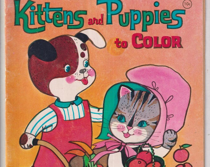 Kittens and Puppies To Color #2948 (Softcover: Children's Coloring) 1964