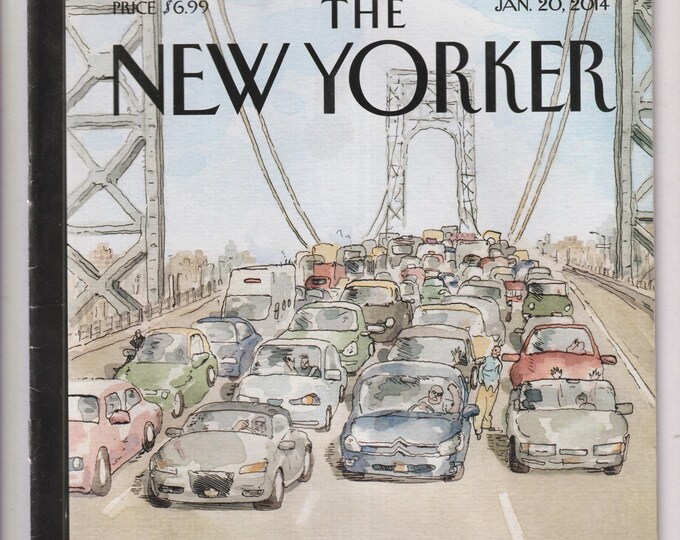 The New Yorker January 20, 2014  Playing in Traffic Cover, The Real-Estate Artist, If I was Fluent In,  (Magazine: General Interest)