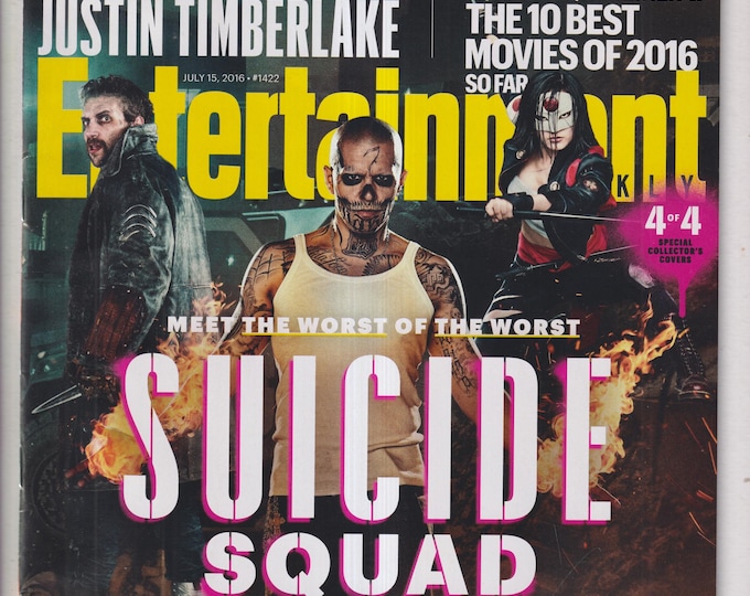 Entertainment Weekly July 15, 2016 Jai Courtney, Jay Hernandez, Karen Fukuhara Suicide Squad Cover 4 (Magazine: Movies, Celebrities)