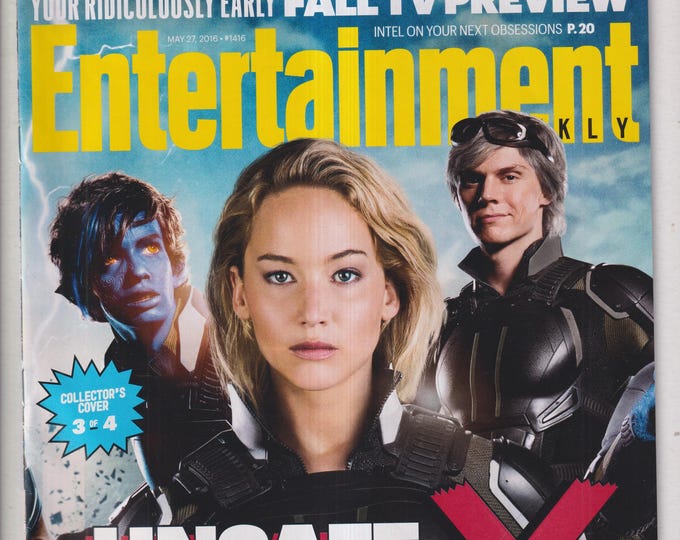 Entertainment Weekly May 27, 2016 Kodi Smit-McPhee, Jennifer Lawrence, Evan Peters X-Men Apocalypse Collectible Cover 3 (Magazine: Movies)