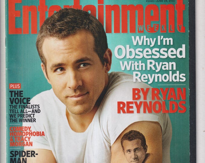 Entertainment Weekly June 24, 2011 Ryan Reynolds, The Voice, Tracy Morgan, Spider-Man (Magazine: Movies, Celebrities)