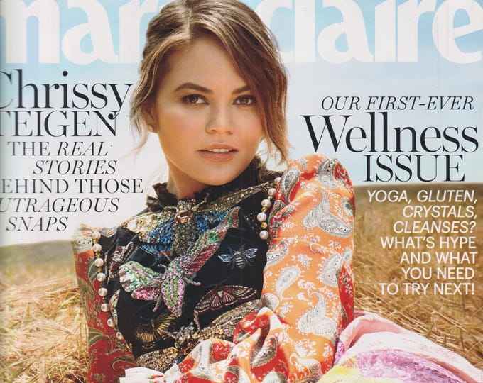 Marie Claire July 2017 Chrissy Teigen, Wellness Issue, Sexy Summer Style (Magazine: Women, Fashion, Lifestyle)