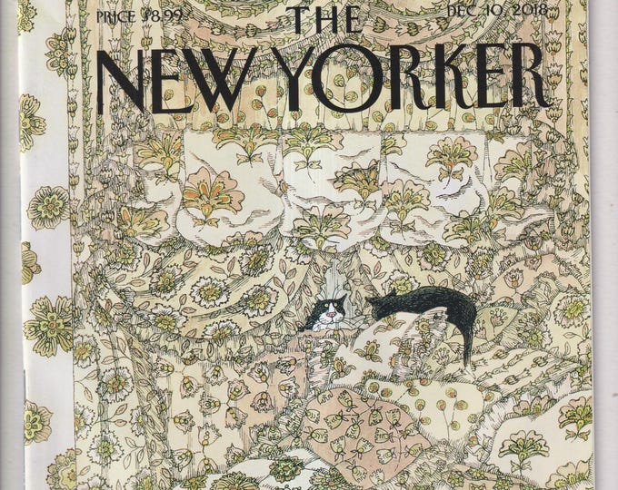 The New Yorker December 10, 2018 Cat Fancy Cover, Insomnia, Algorithms, Google, Syria (Magazine: General Interest)