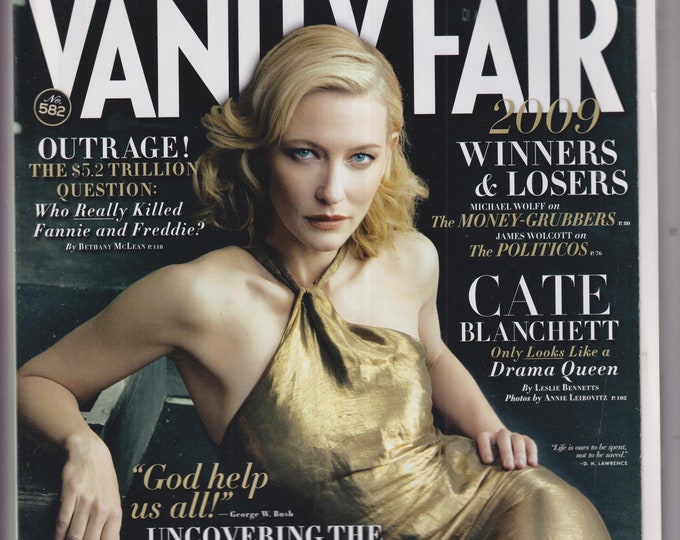 Vanity Fair February 2009 Cate Blanchett, The Bush White House, Princess and the Photographer, (Magazine: General Interest)