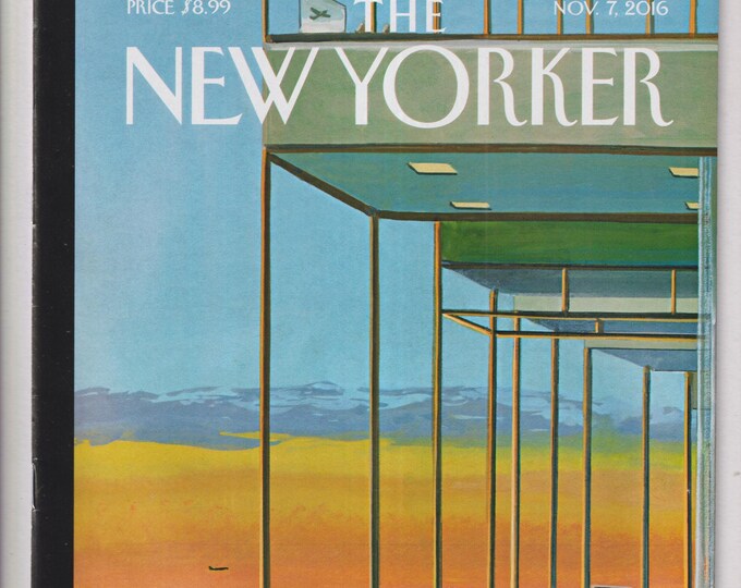 The New Yorker November 7, 2016 Glass Houses Cover, A Brooklyn Love Story, The Emperor's New Museum  (Magazine: General Interest)