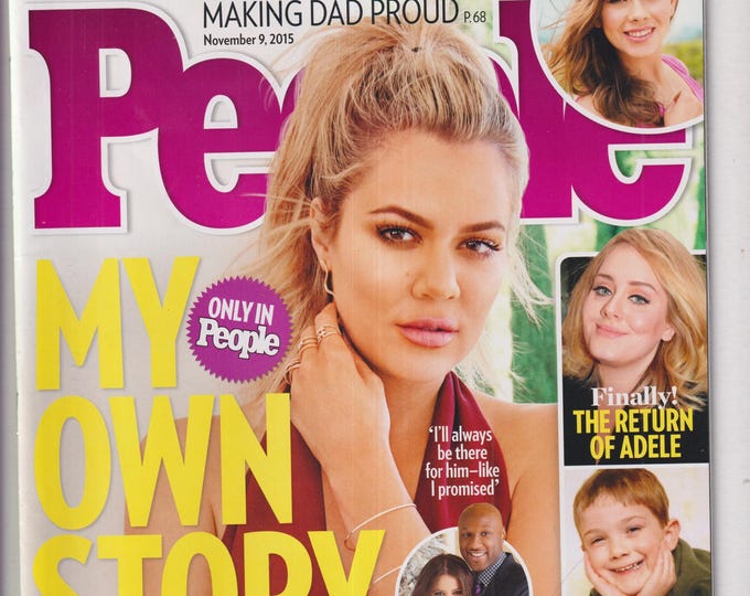 People November 9, 2015 Khloe Kardashian, Lamar Odom, Bindi Irwin, Adele, Timmothy Pitzen (Magazine: Celebrity, Gossip)