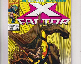 X Factor #76 March 1992 Wolfsbane Goes Wild (Comic: Marvel, Superheroes,  Action, Adventure)