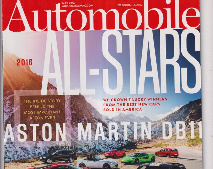 Automobile May 2016 All-Stars Aston Martin DB11 - Ford GT (Magazine: Cars)